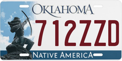 OK license plate 712ZZD