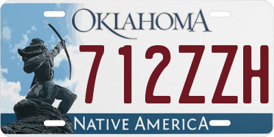 OK license plate 712ZZH