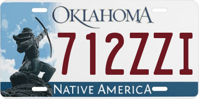 OK license plate 712ZZI