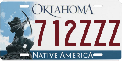 OK license plate 712ZZZ
