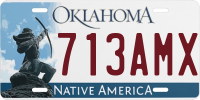 OK license plate 713AMX