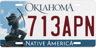 OK license plate 713APN