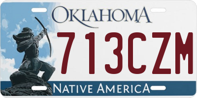 OK license plate 713CZM