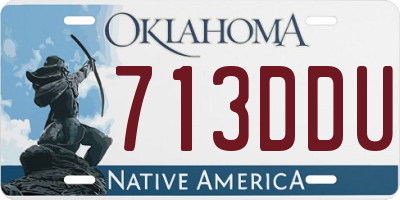 OK license plate 713DDU