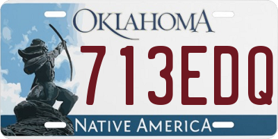 OK license plate 713EDQ
