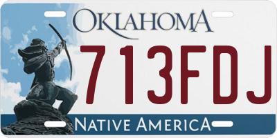 OK license plate 713FDJ