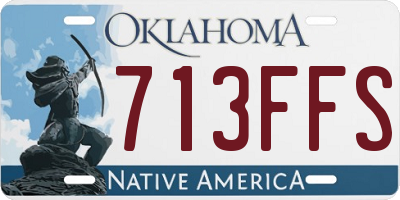 OK license plate 713FFS