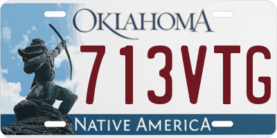 OK license plate 713VTG