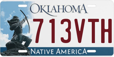 OK license plate 713VTH