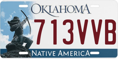 OK license plate 713VVB