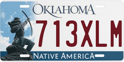 OK license plate 713XLM
