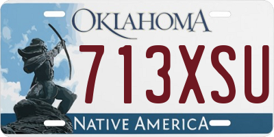 OK license plate 713XSU