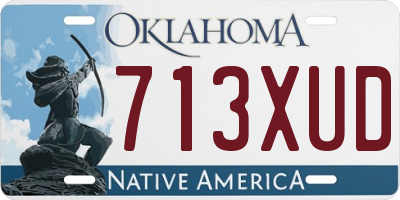 OK license plate 713XUD