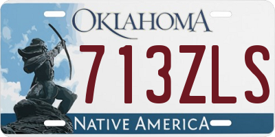 OK license plate 713ZLS