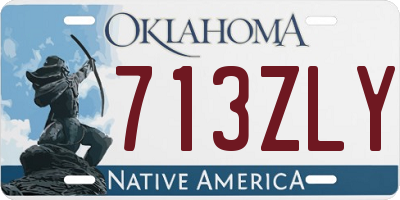 OK license plate 713ZLY
