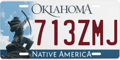 OK license plate 713ZMJ