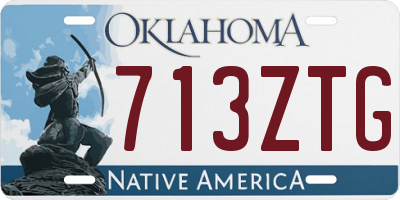 OK license plate 713ZTG