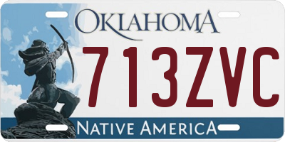 OK license plate 713ZVC