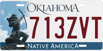 OK license plate 713ZVT