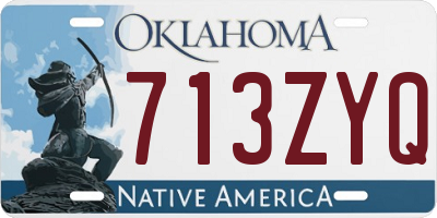 OK license plate 713ZYQ