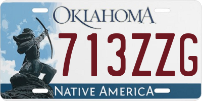 OK license plate 713ZZG