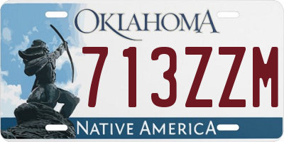 OK license plate 713ZZM