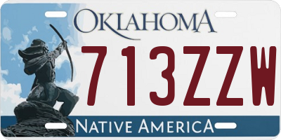 OK license plate 713ZZW