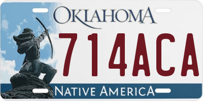 OK license plate 714ACA