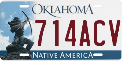 OK license plate 714ACV