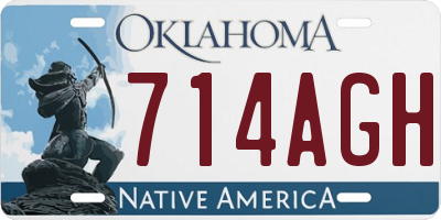 OK license plate 714AGH