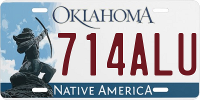 OK license plate 714ALU