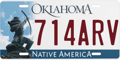OK license plate 714ARV