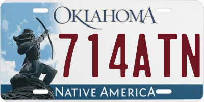 OK license plate 714ATN