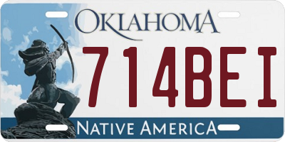 OK license plate 714BEI