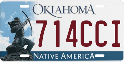 OK license plate 714CCI