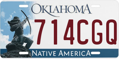 OK license plate 714CGQ
