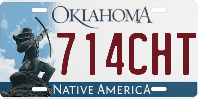 OK license plate 714CHT