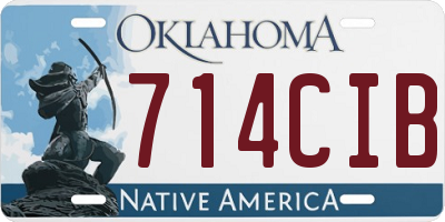 OK license plate 714CIB