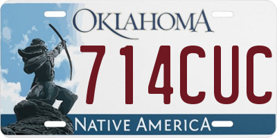 OK license plate 714CUC