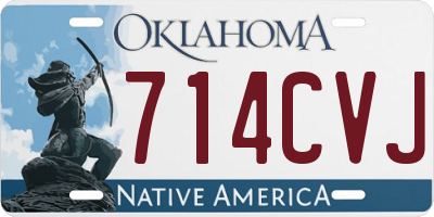 OK license plate 714CVJ