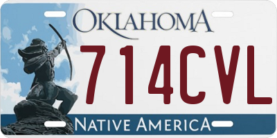 OK license plate 714CVL