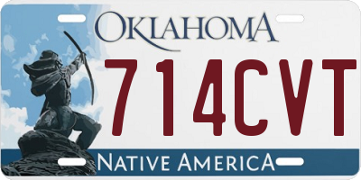OK license plate 714CVT