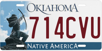OK license plate 714CVU