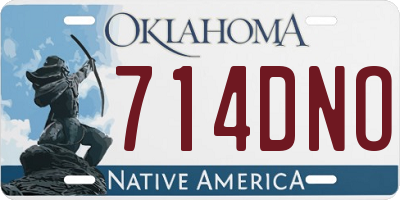 OK license plate 714DNO