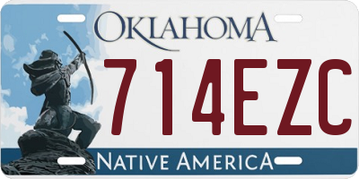 OK license plate 714EZC