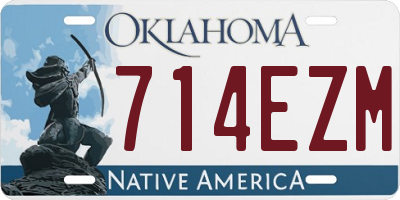 OK license plate 714EZM