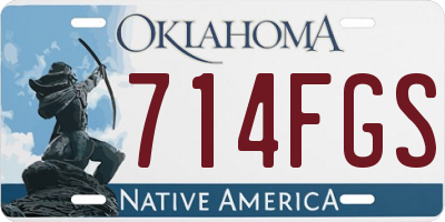 OK license plate 714FGS
