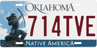 OK license plate 714TVE