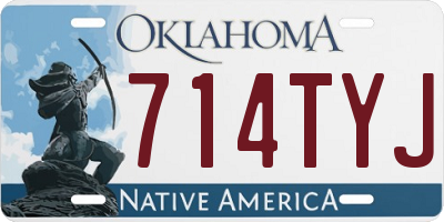 OK license plate 714TYJ