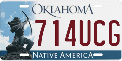 OK license plate 714UCG